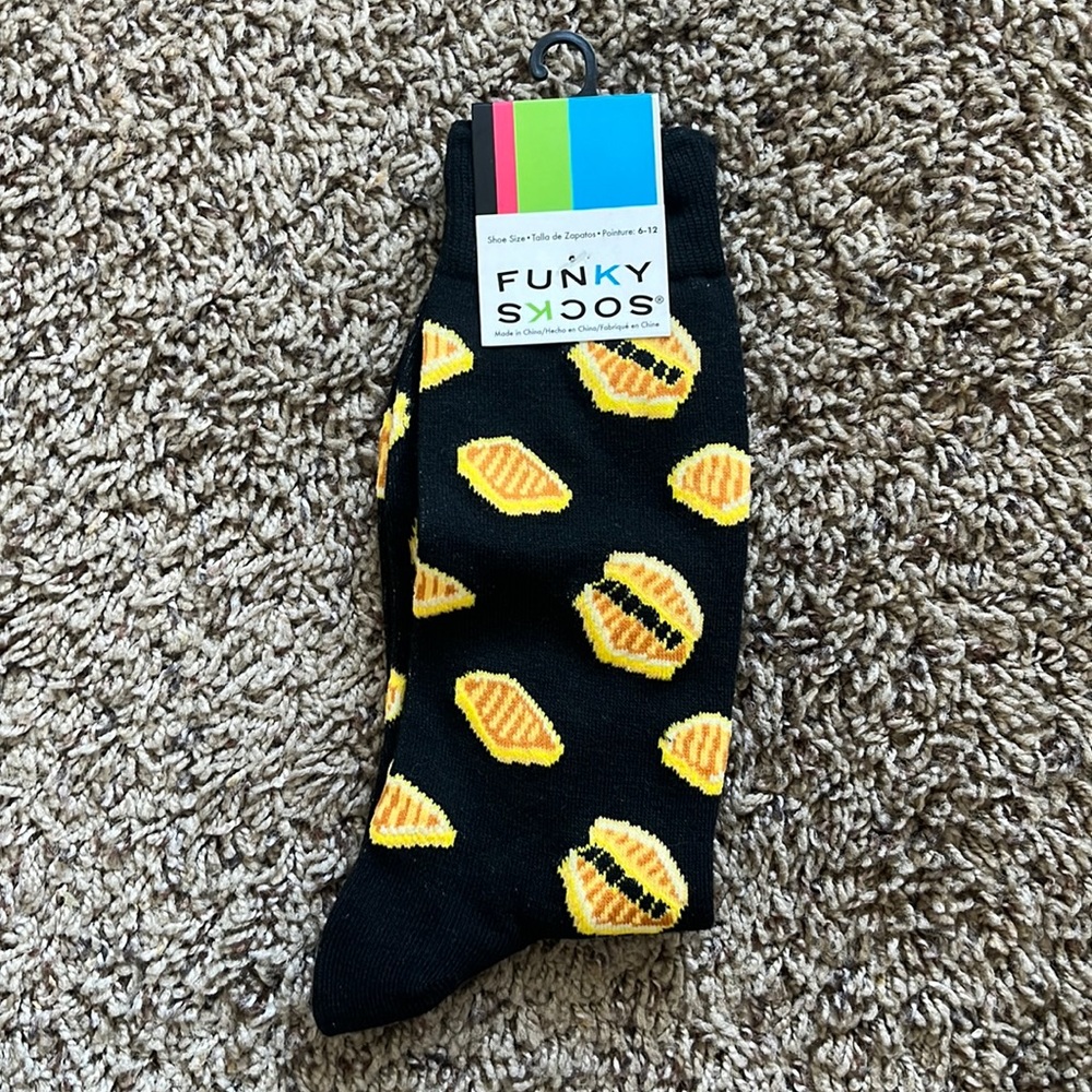 Funky Socks NWT One Pair (Shoe Sz 6-12)